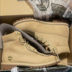 Kids Timberland Light Brown Leather Boots